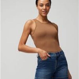 WHBM ribbed stretch tank Top